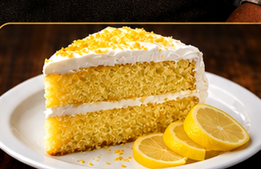 Homemade cake slice